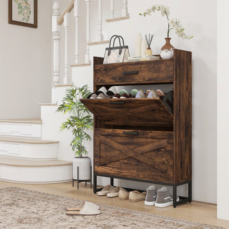 Narrow shoe storage cabinet on sale